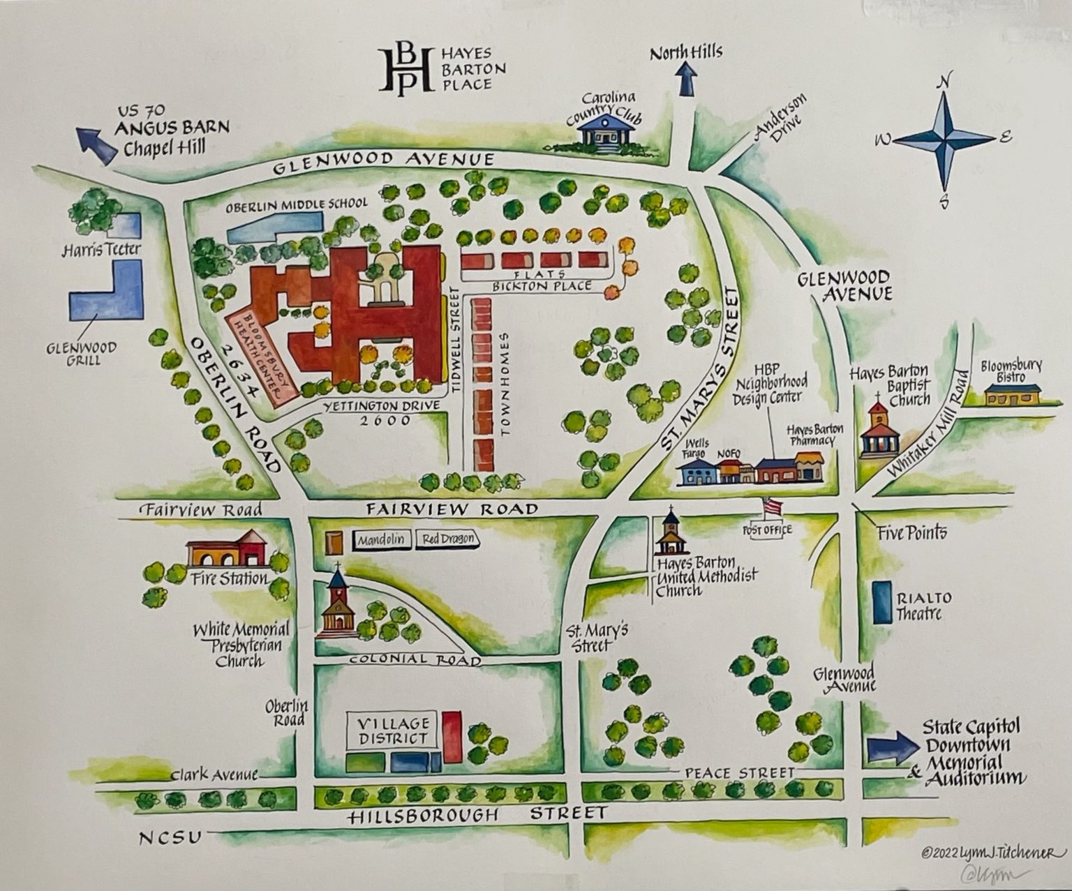 Location Hayes Barton Place