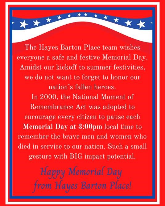 Memorial Day Remembrance Act